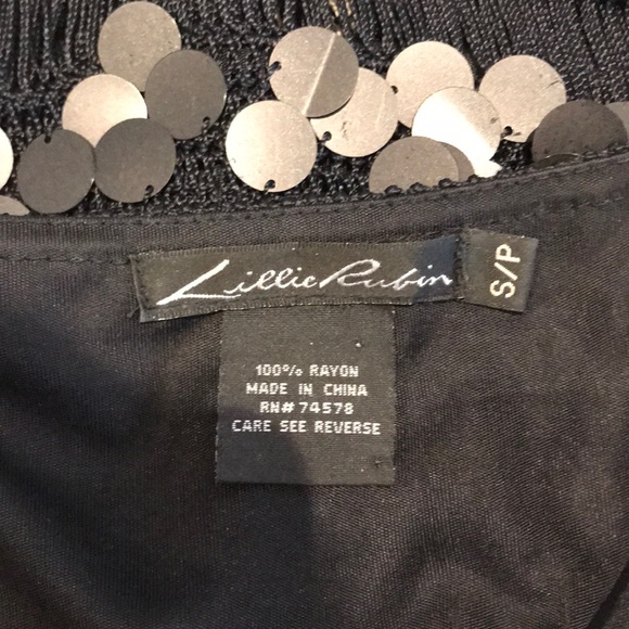 Lillie Rubin black top - Picture 7 of 7